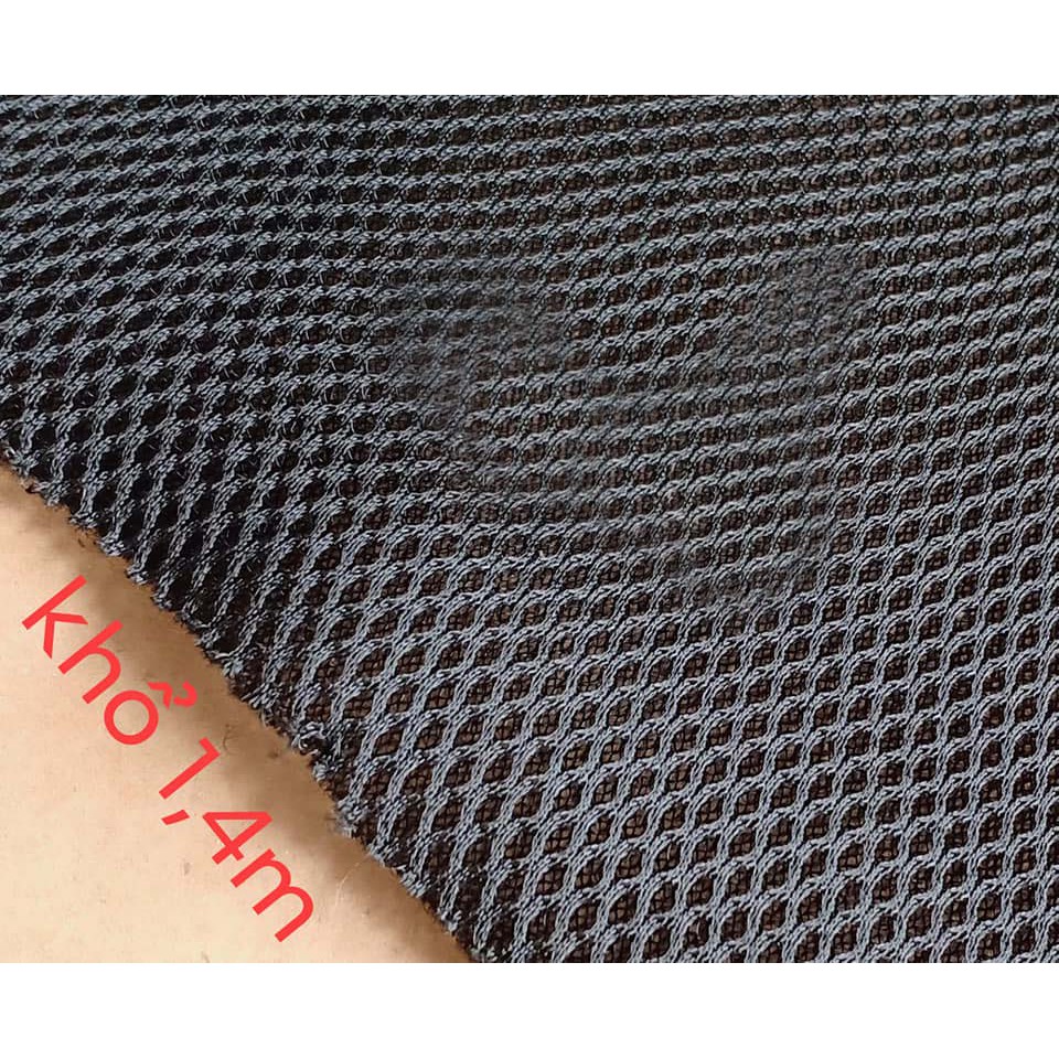 Vải e căng loa loại dày màu đen