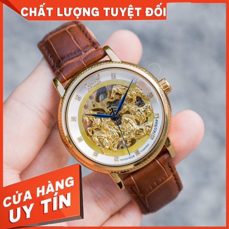 HÀNG CAO CẤP -  Đồng hồ Nam Ogival cơ, dây da, bảo hành 12 tháng- Đồng hồ Ogival nam MTP-STORE  - Hàng Cao Cấp