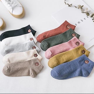 ( 10 đôi) Tất gấu cổ ngắn siêu cute nhiều màu !!!