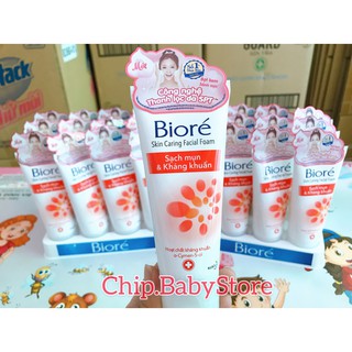 Sữa Rửa Mặt Biore Kháng Khuẩn & Sạch Mụn 50gr
