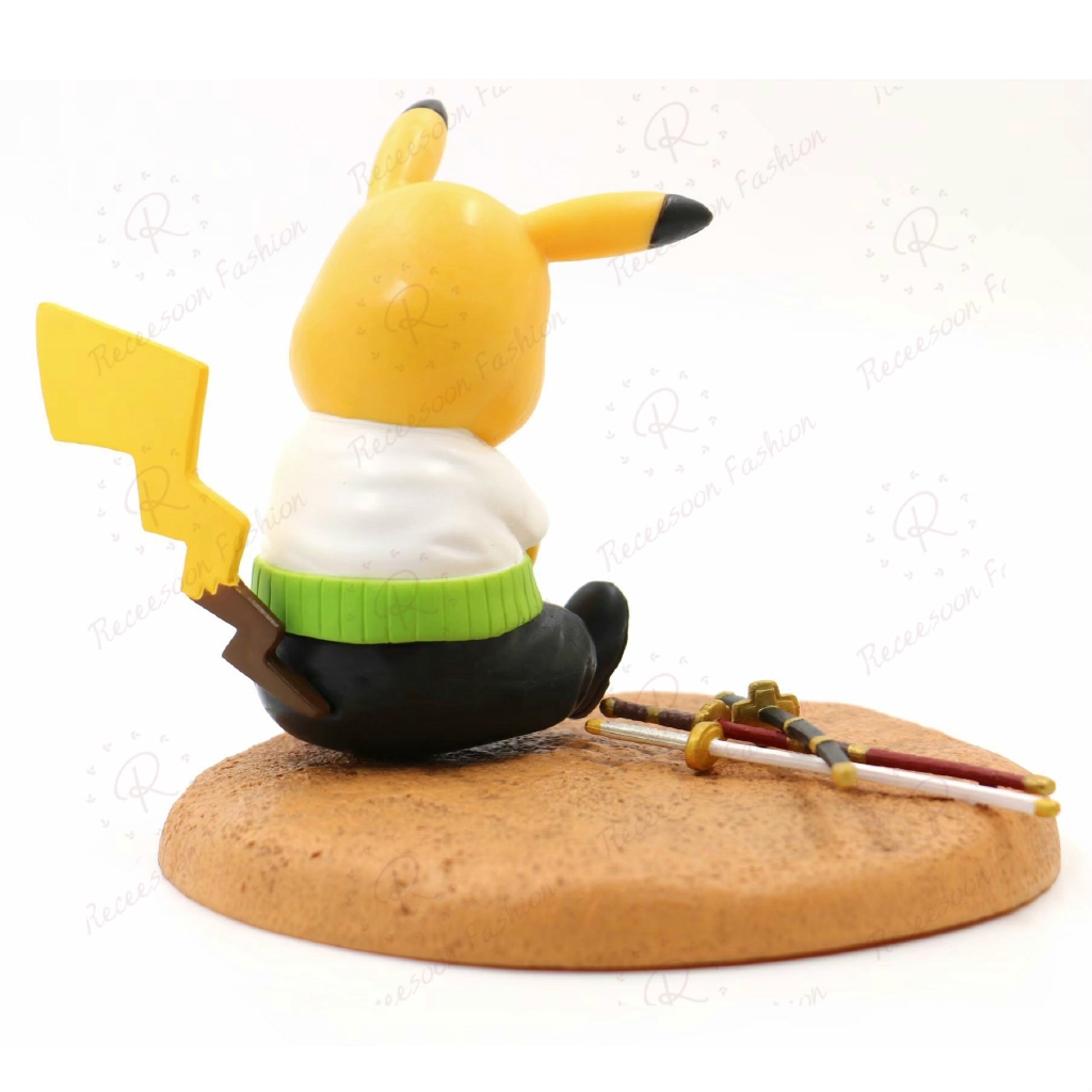 Pikachu Cos Luffy Action Figure Toys One Piece Pokémon Detective Pikachu Model