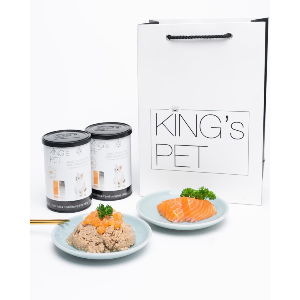 [Không chất bảo quản] Combo 24 lon Pate Tươi King's Pet cho chó mèo 380gr