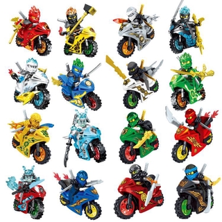 1 Mô hình xe mô tô ninjago mini có vũ khí