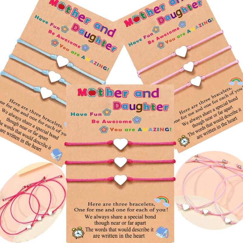 Set 3 Vòng Tay Bện Dây Sáp May Mắn Cho Nam Nữ