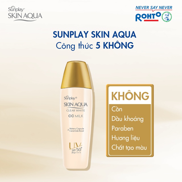  Sữa chống nắng tạo nền Sunplay Skin Aqua Clear White CC Milk 25g | BigBuy360 - bigbuy360.vn