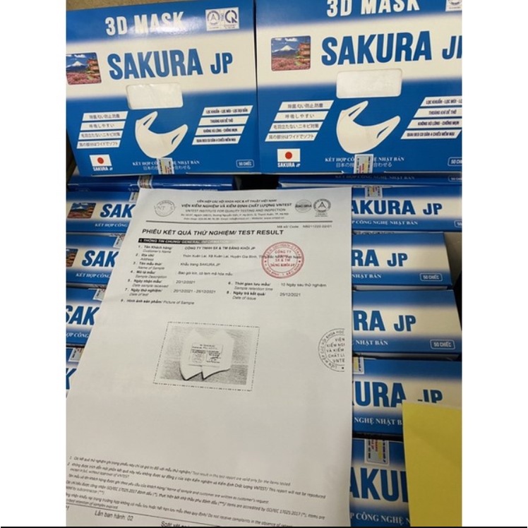 Khẩu Trang 3D Mask SAKURA JP - Hộp 50 Cái