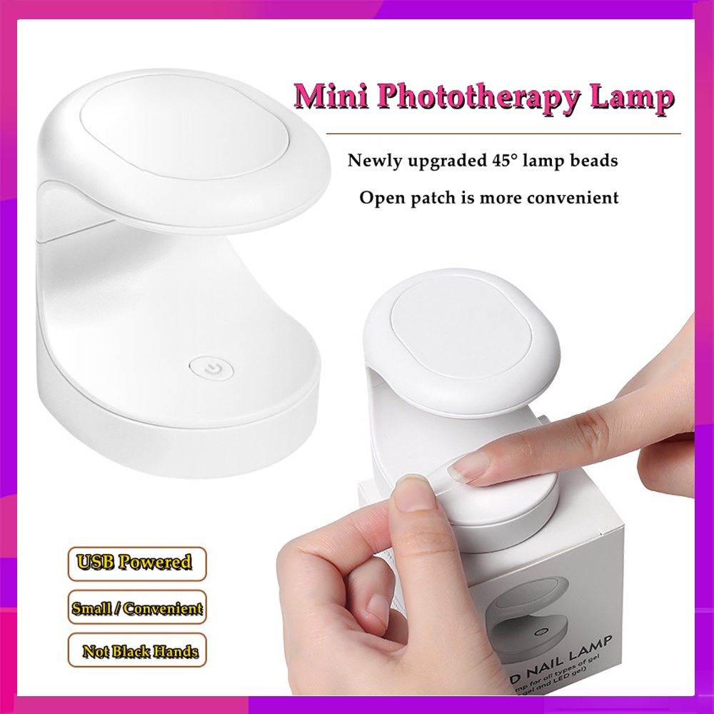 Máy Sấy Khô Sơn Móng Tay Bằng Tia UV Mini Có Đèn Led Tiện Dụng DIY