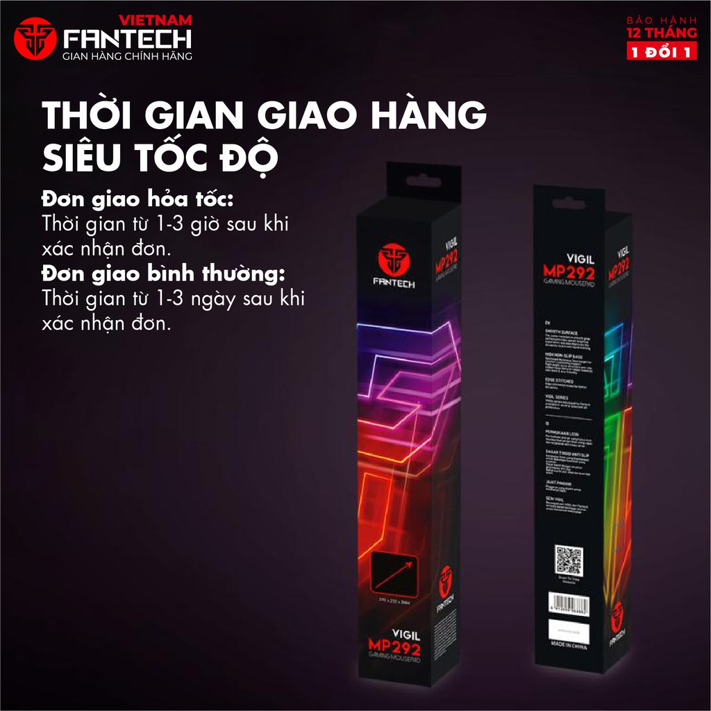 Miếng Lót Chuột Và Bàn Phím Cỡ Lớn|Pad Trải Bàn Làm Việc Cao Cấp FANTECH MP292 - MP452 - MP902 -  Hàng Chính Hãng