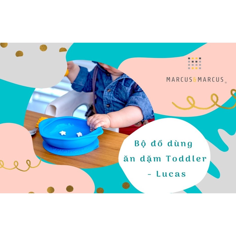 Bộ đồ dùng ăn dặm Toddler Marcus &amp; Marcus, cho bé từ 18 tháng - Lucas