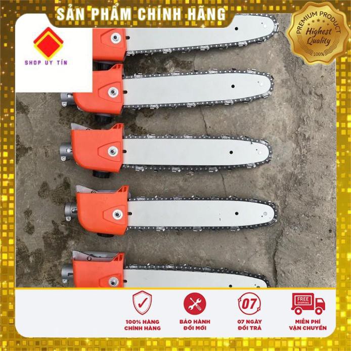 Đầu  lam cưa xích lắp máy cắt cỏ cưa cây