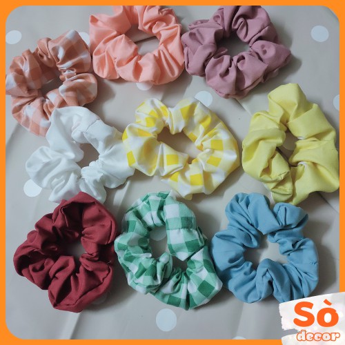 Dây Buộc Tóc, Dây Cột Tóc Scrunchies Dễ Thương- Sò Decor