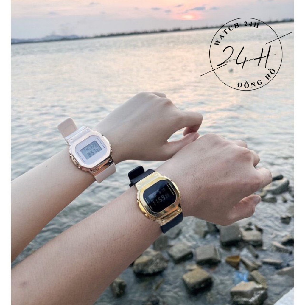Đồng hồ nam, đồng hồ nữ G S00CK dáng Vuông 2 size khác nhau, điện tử | BigBuy360 - bigbuy360.vn