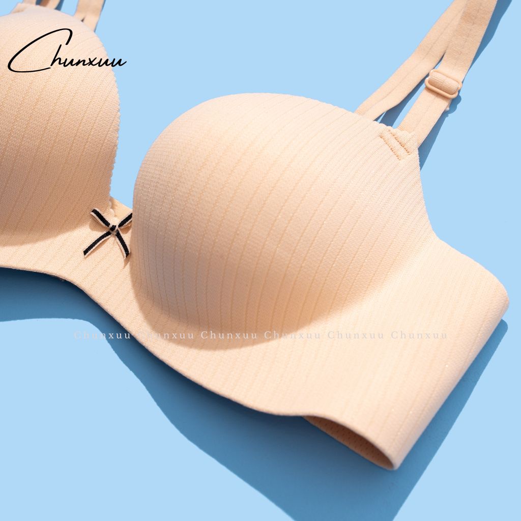 Áo ngực nữ đệm dày CHUNXUU, thiết kế phối nơ không gọng thoáng khí- AV15