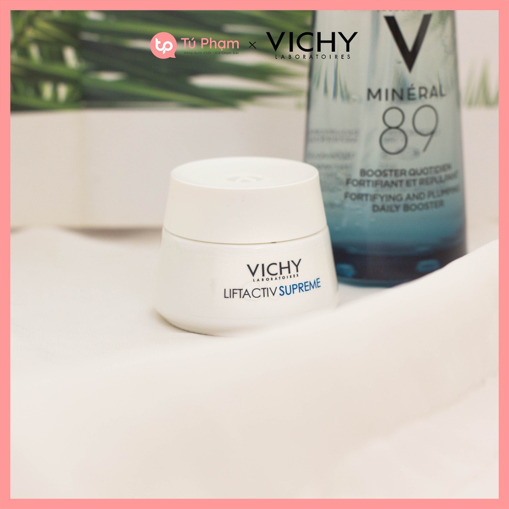 Set Dưỡng Chất Khoáng Cô Đặc Vichy Mineral 89 Booster 50ml Tặng Kem Dưỡng Vichy Liftactiv Supreme 15ml