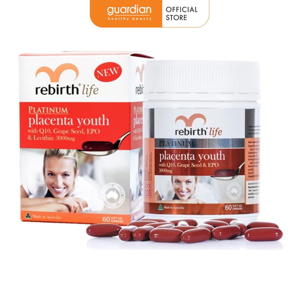 Viên uống nhau thai cừu Rebirth giảm thâm nám tàn nhang (60 viên)