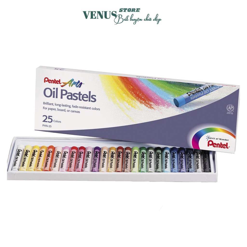 Sáp Dầu Pentel 12,16,25,36,50 PHN màu hàng cao cấp CHÍNH HÃNG