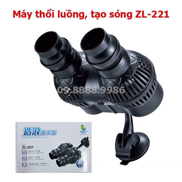 Máy Thổi Luồng 2 đầu - Tạo sóng Jeneca ZL 221 cho hồ cá cảnh - bể cá cảnh