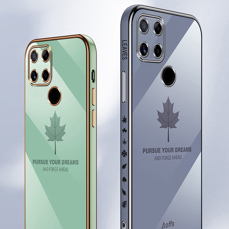 Ốp điện thoại Koosuk silicone mềm mỏng họa tiết lá phong cho POCO C40 C31 C3 Pocophone