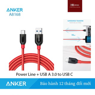 Cáp dù anker powerline+ usb-a 3.0 to usb-c - mã a8168