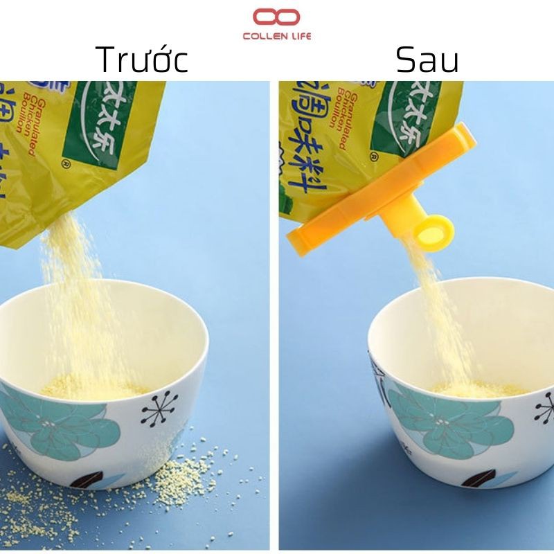 Kẹp Khóa Miệng Túi Thực Phẩm Tiện Dụng Đảm Bảo Chất Lượng Thực Phẩm COLLEN LIFE Shop Mẹ Bí Đỏ GD02