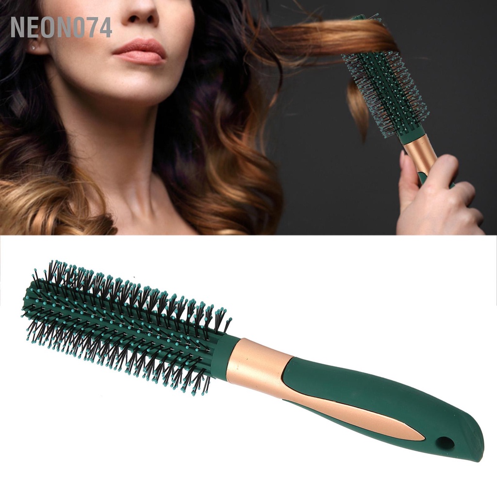 Neon074 Lược chải tóc xoăn Cải thiện ngăn ngừa tĩnh điện Thoải mái - Xử lý Phụ nữ Chải lông