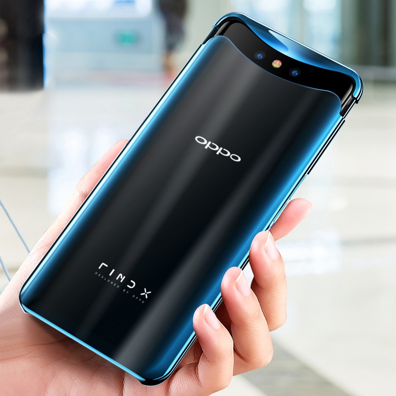 Ốp lưng mạ điện trong suốt 2 trong 1 cho Oppo Find X