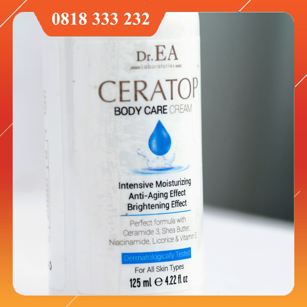 Kem bôi cấp ẩm sâu ngoài da Dr.EA Ceratop Body Care Cream 125ml nhập khẩu Thổ Nhĩ Kỳ