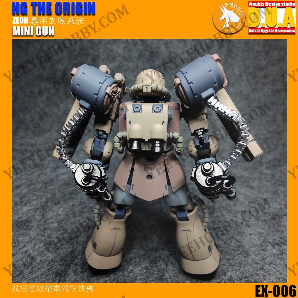 PHỤ KIỆN MOD ANUBIS - MÔ HÌNH IN 3D HG RG 1/144 ORIGIN ZEON MINI GUN CUSTOM EX006