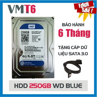 [Mã ELHA9 giảm 15% đơn 50K] Ổ cứng HDD WD Blue 250GB bảo hành 6 tháng !