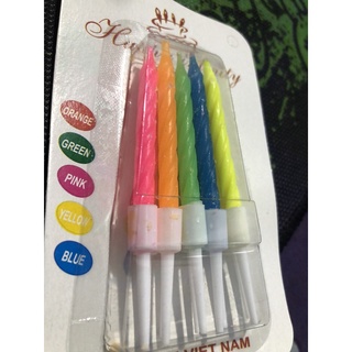 SET 5 Vỉ Nến Chúc Mừng Sinh Nhật (Vỉ 10 Cây)