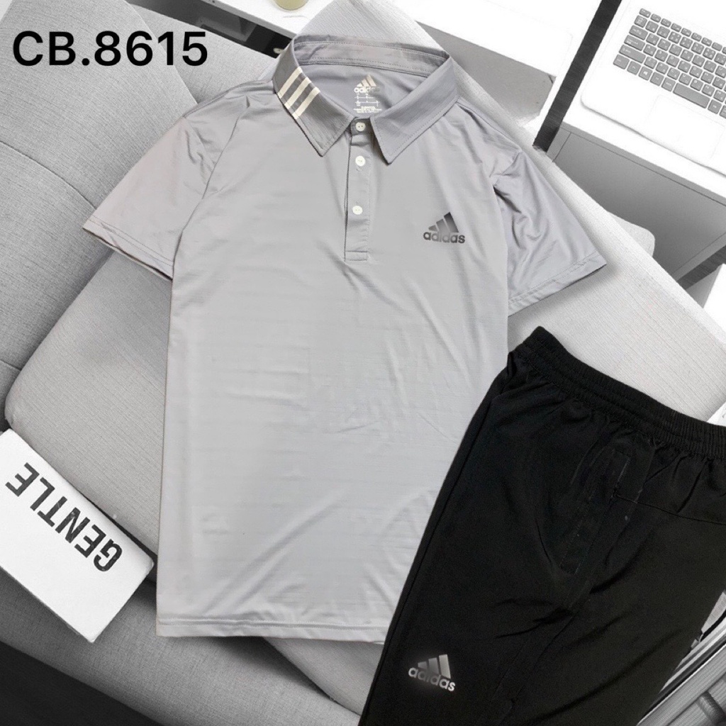 Bộ thể thao nam cao cấp có thể mặc nhà chất liệu thun lạnh quần dù thoáng mát thấm hút mồ hôi - REMMY