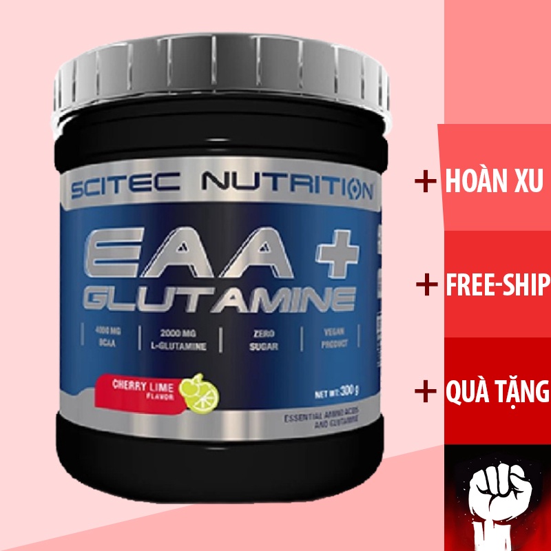SCITEC EAA GLUTAMINE | Giảm Mệt Mỏi Ngừa Mất Cơ Chống Dị Hóa Cơ Bắp   - Muscle Fitness