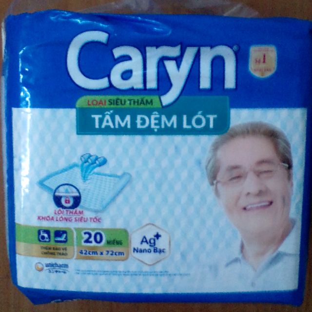 Tấm đệm lót Caryn L20 - loại siêu thấm - mẫu mới.