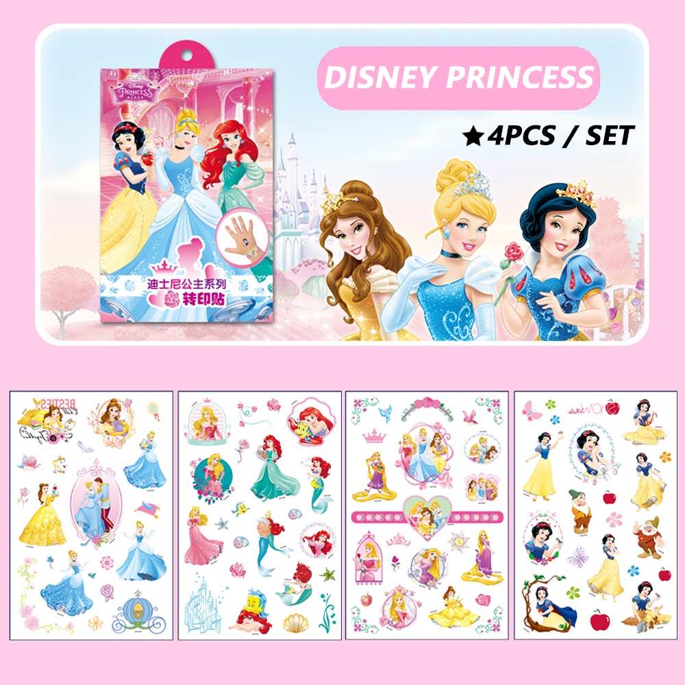 DISNEY Hình Xăm Dán Chống Nước Hình Chuột Mickey Minnie Và Kỳ Lân Đáng Yêu Cho Bé