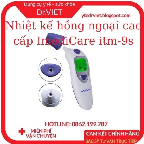 Nhiệt kế điện tử hồng ngoại iMediCare itm-9s cao cấp - đo nhiệt chính xác trong thời gian 1s