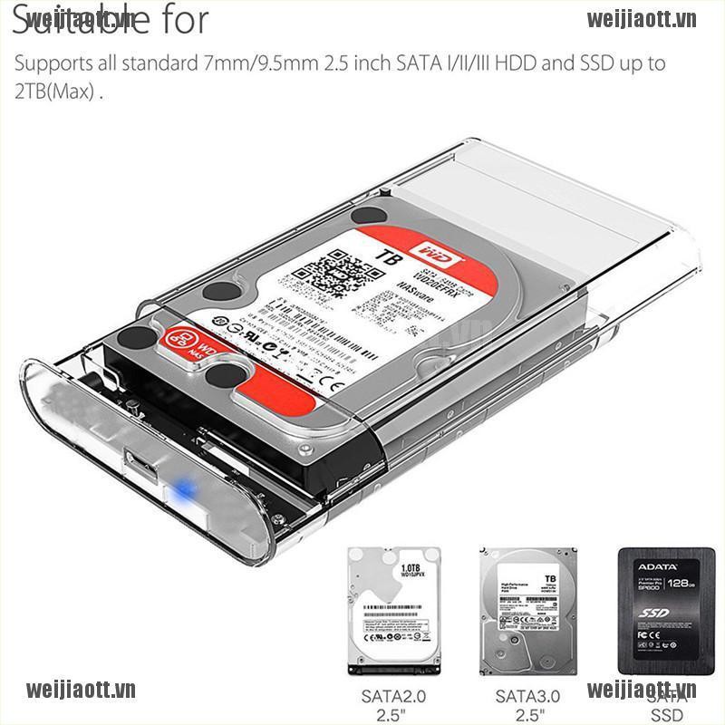 Hộp đèn LED đĩa ổ cứng SSD cổng 2.5in SATA USB 3.0