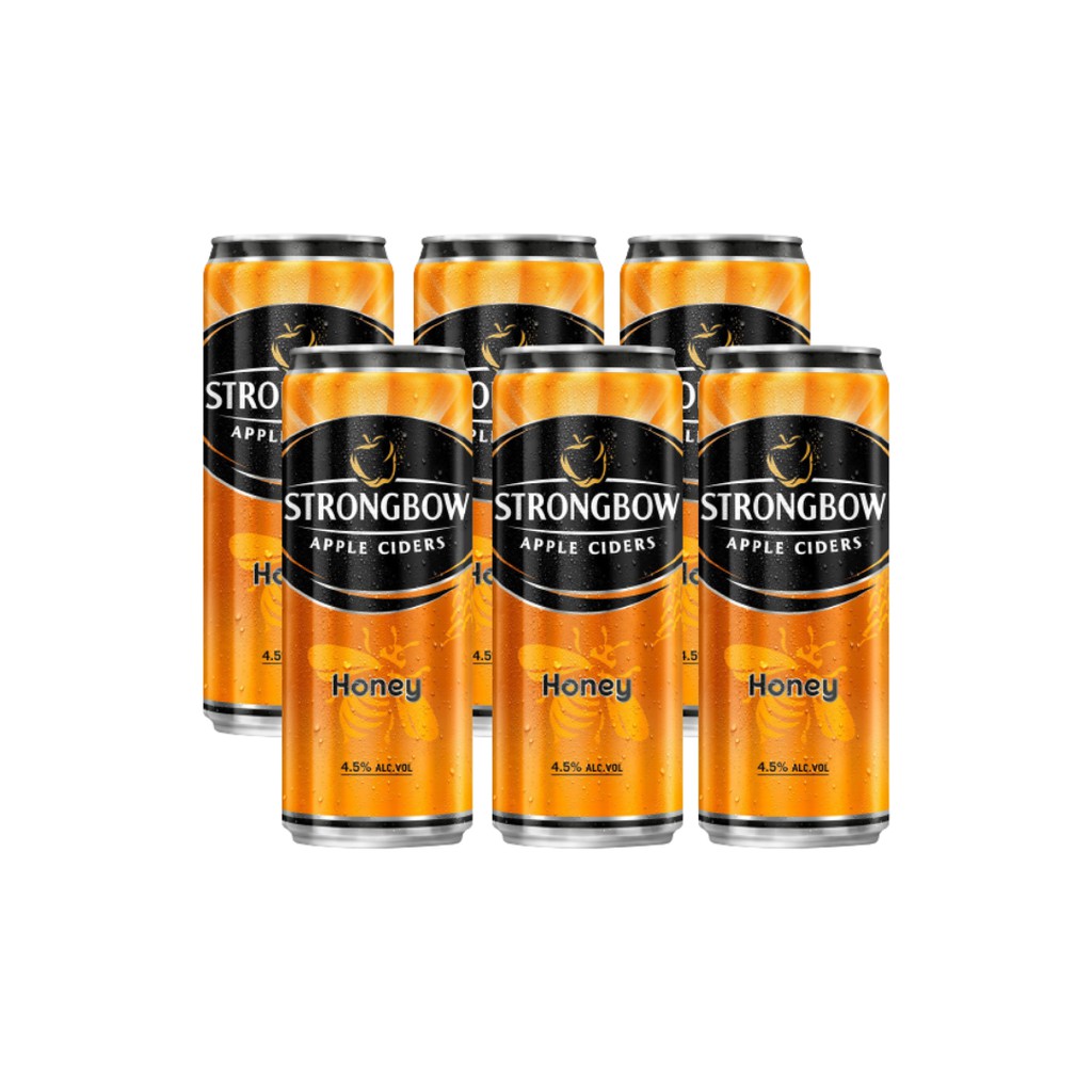 Lốc 6 Lon Nước Táo Lên Men Strongbow Nhiều Vị 330ml/Lon