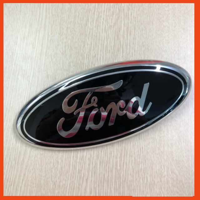 Logo biểu tượng truớc xe FORD Kích thước 23cm*9cm: Mầu Đen, Xanh và Lá Cờ Mỹ GD