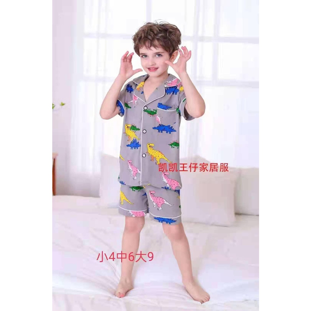 (chọn mẫu BT 26-33kg) Đồ bộ Pijama xuất hàn Kaikai size đại cho bé trai – Cotton 4 chiều