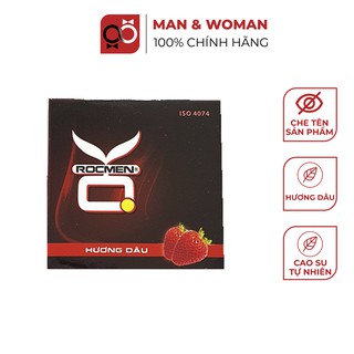 Bao cao su Hương Dâu OK Rocmen Hộp 3 cái CON017