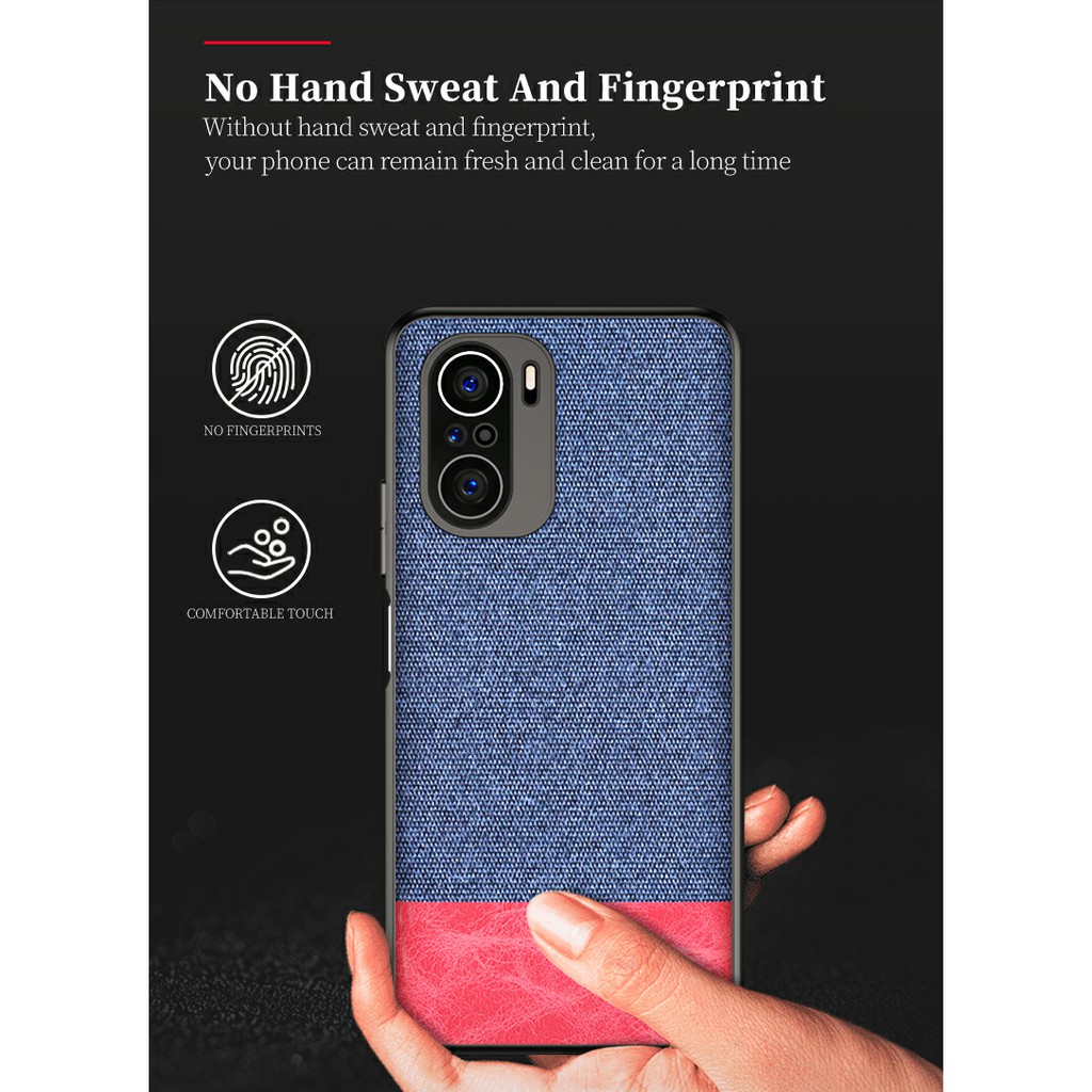 Ốp lưng Poco F3 / Redmi K40 / K40 Pro dùng chung chống sốc vải da thời trang cao cấp