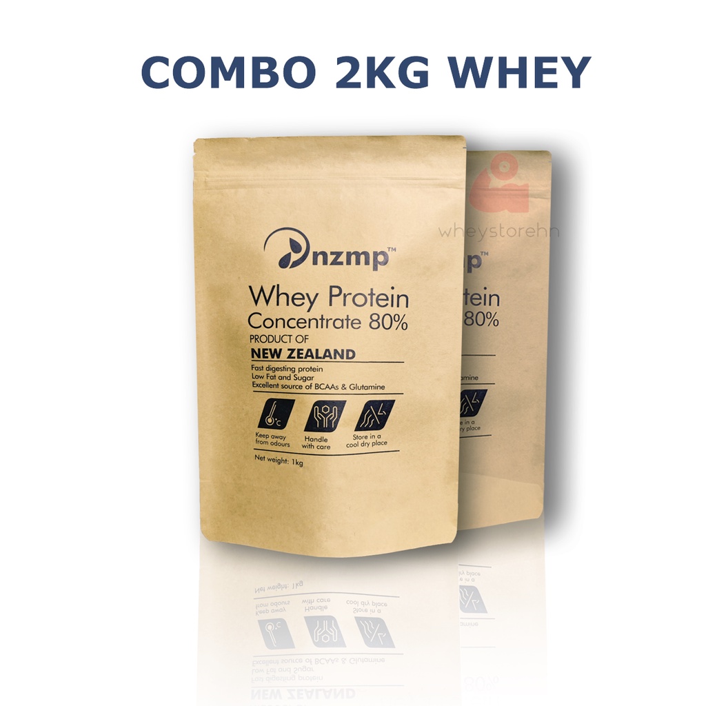 Combo 2Kg Whey Protein Concentrate 80% - TĂNG CƠ GIẢM MỠ