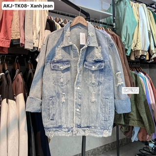 Áo Khoác Jean Phối TK-08 Nữ Đẹp | Hot Trend | Thời Trang | Mới Nhất 2021 | GINNY OFFICAL