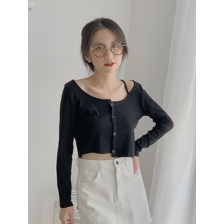Áo thun cúc ngực lệch thân AP401 1994closet