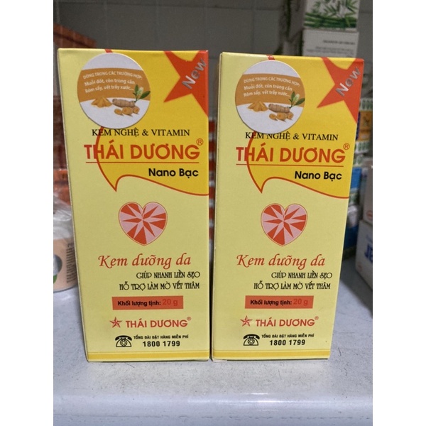Kem nghệ dưỡng ẩm da Thái Dương khối lượng 20g tái tạo tế bào da mới, giảm thâm, mờ sẹo, hỗ trợ mờ nám