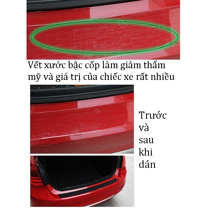 Dải cao su chống trầy xước sơn quanh cốp xe hơi ô tô cho mọi dòng xe SUV sedan hatchback