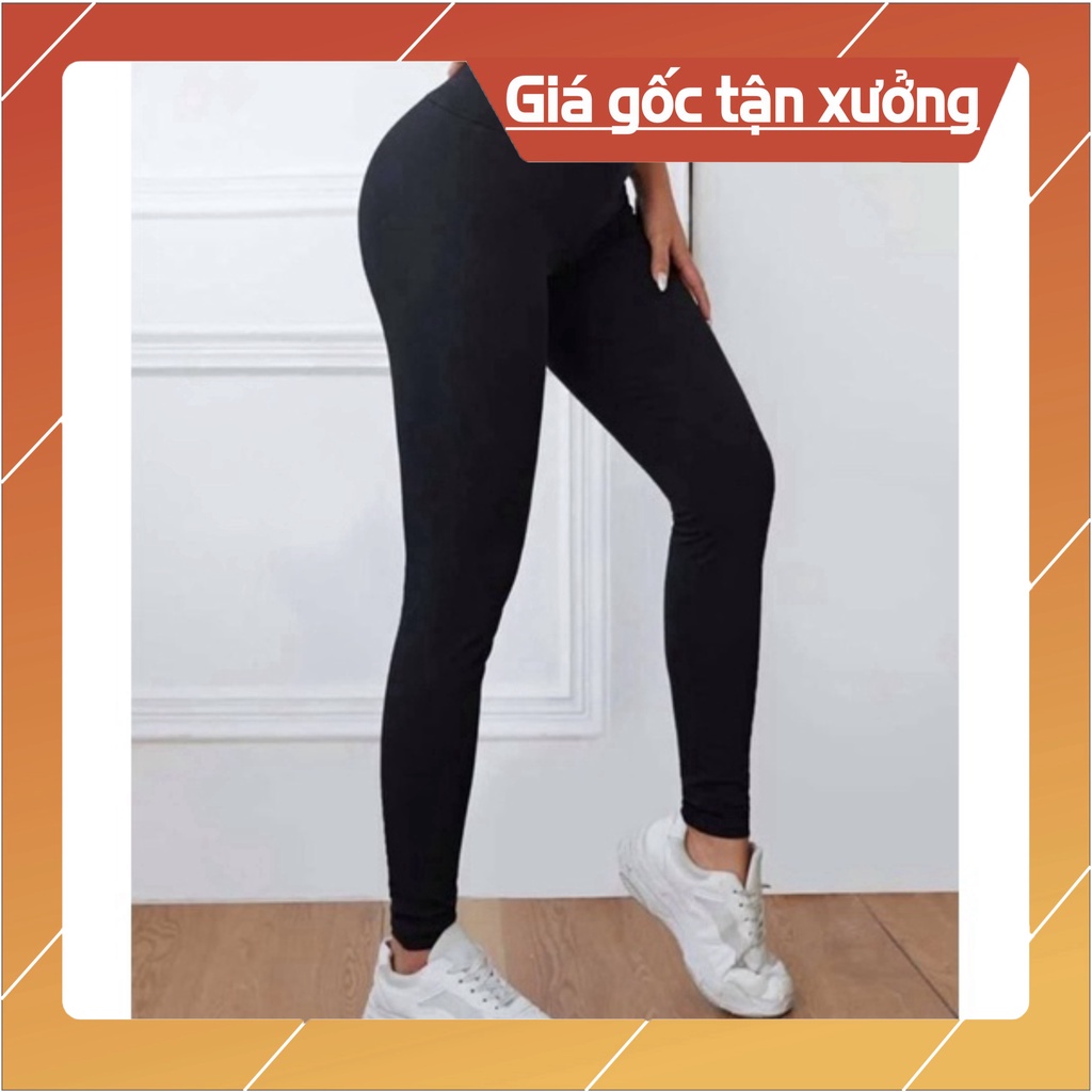 Quần Legging Túi Zip Cotton Siêu Co Dãn Tôn Dáng Bigsize