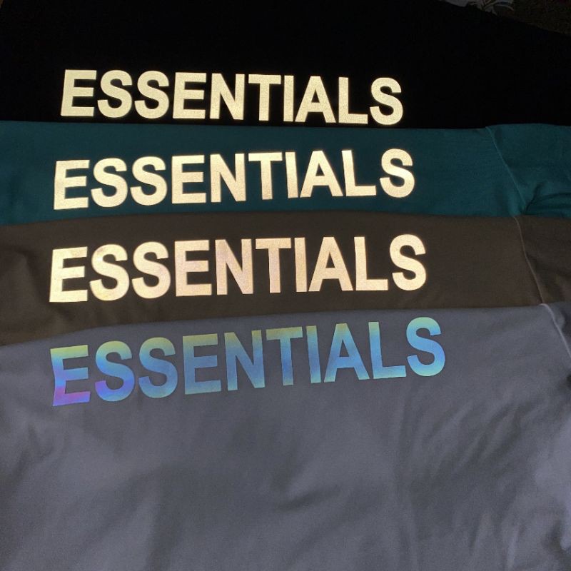 Áo thun  ❤Có size phản quang tay lỡ unisex ESSENTIALS