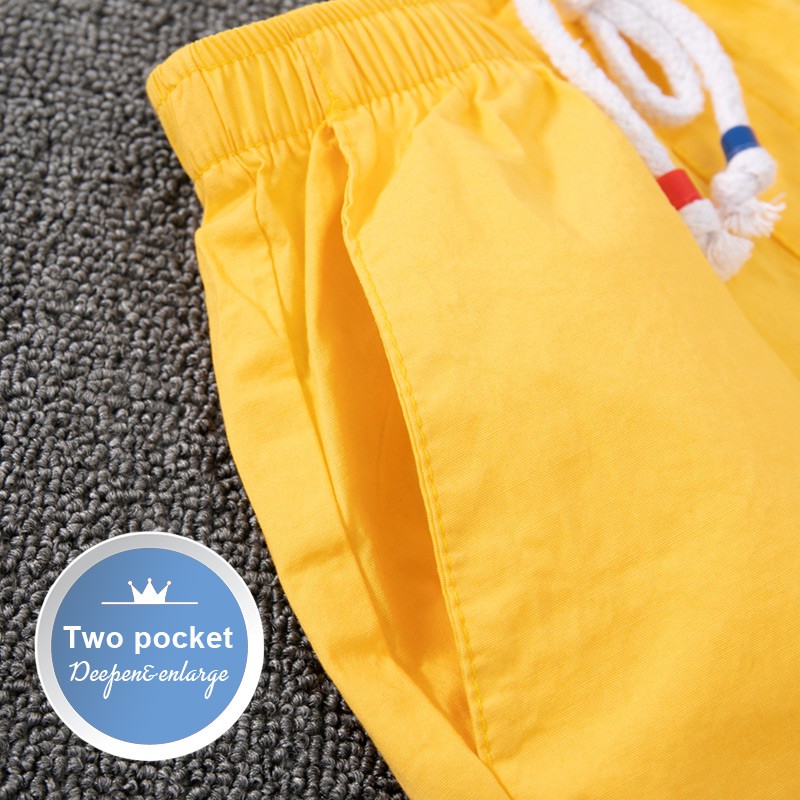 Quần Short cotton Màu Trắng Thời Trang Mùa Hè Phong Cách Hàn Quốc Cho Bé Trai