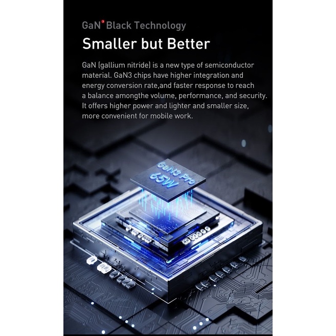 Bộ cốc sạc 3 cổng và cáp TypeC to TypeC Baseus GaN3 Pro 65W hỗ trợ PD3.0/ PPS/ QC4.0/ SCP/ FCP - Hãng phân phối